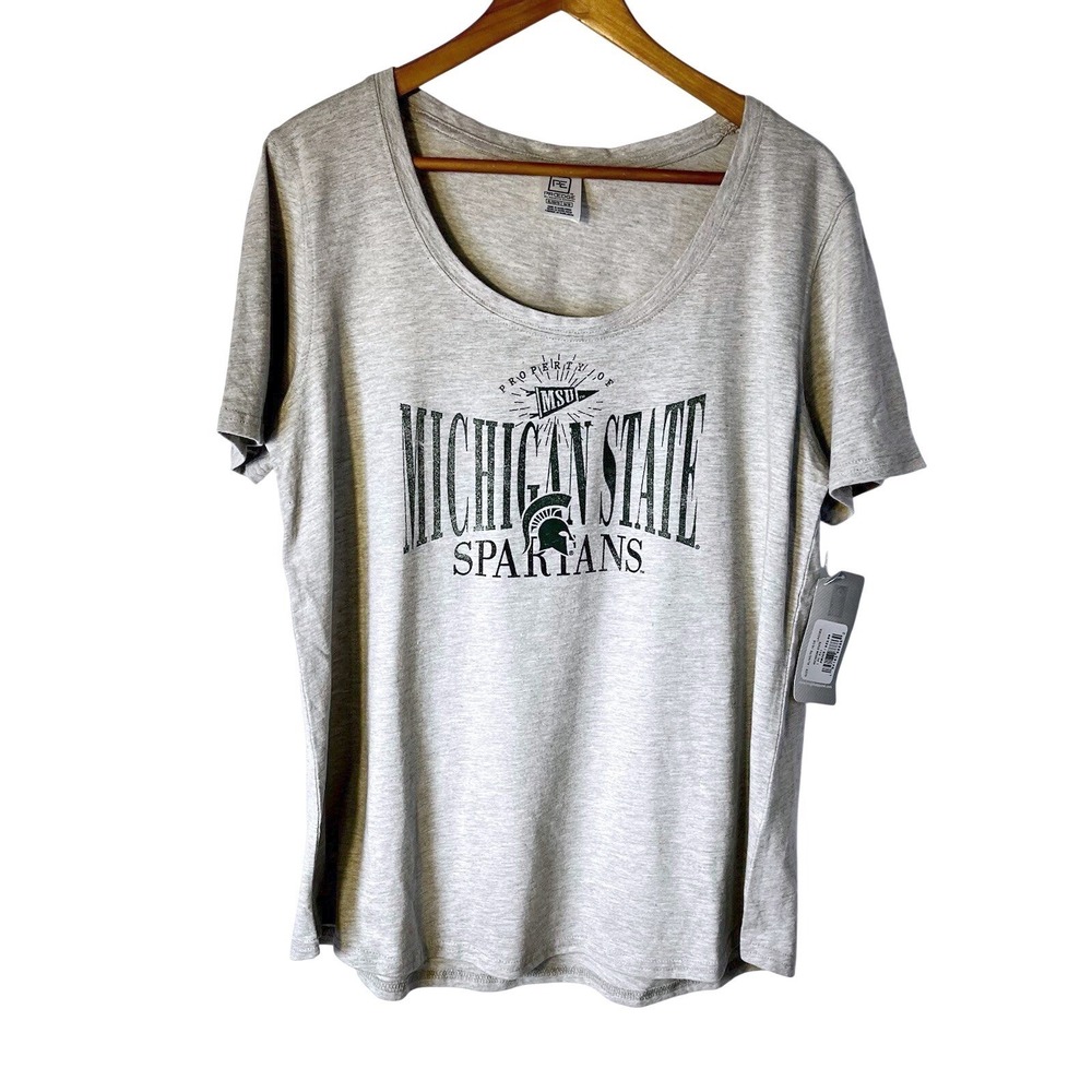 NWT Pro Edge Michigan State T-Shirt Women's Sz XL‎ (16/18) MSU Spartans